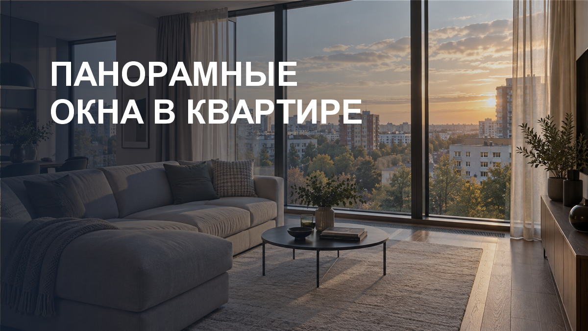 Панорамные окна в квартире: плюсы, минусы и проверка